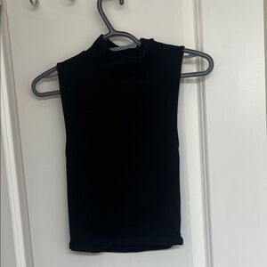 Zara Black High-Neck Tank Top